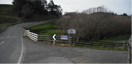 Photo of the driveway from the main highway